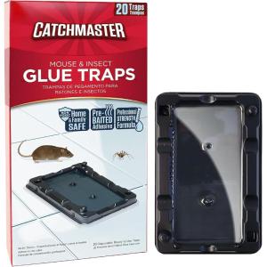 imageCatchmaster Mouse ampamp Insect Glue Traps 8Pk Adhesive Rodent ampamp Bug Catcher PreScented Mouse Traps Indoor for Home Sticky Glue Boards for Mice and Insects Pet Safe Pest Control for House ampamp Garage20 Traps