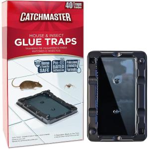 imageCatchmaster Mouse ampamp Insect Glue Traps 8Pk Adhesive Rodent ampamp Bug Catcher PreScented Mouse Traps Indoor for Home Sticky Glue Boards for Mice and Insects Pet Safe Pest Control for House ampamp Garage40 Traps