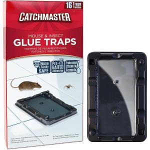 imageCatchmaster Mouse ampamp Insect Glue Traps 8Pk Adhesive Rodent ampamp Bug Catcher PreScented Mouse Traps Indoor for Home Sticky Glue Boards for Mice and Insects Pet Safe Pest Control for House ampamp Garage16 Traps