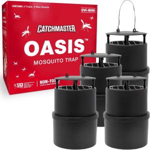 imageCatchmaster Oasis OviMini Mosquito Trap Refill 8Pack Home Outdoor Mosquito Control Pet Safe Backyard Insect Killer Replacement Glue Boards Bug Catcher Pool Patio Shed ampamp Garden Pest ControlTraps 4Pack