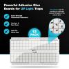 imageCatchmaster Vector Optima Light Trap UV Light Fly Traps for Home Gnat Traps for House Indoor Shatterproof Bulbs UV Lamp Insect Killer Bug Catcher for Kitchen Garage ampamp Warehouse  BlackReplacement Boards 12Pack