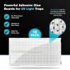 imageCatchmaster Vector Universal Replacement Glue Boards White UV Light Fly Trap for Home Unscented Gnat Traps for House UV Lamp Insect ampamp Mosquito Killer Refill Adhesive Bug Light Boards 12Pack12Pack