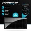imageCatchmaster Vector Universal Replacement Glue Boards White UV Light Fly Trap for Home Unscented Gnat Traps for House UV Lamp Insect ampamp Mosquito Killer Refill Adhesive Bug Light Boards 12Pack12Pack