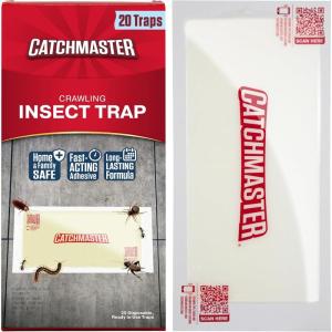 imageCatchmaster Spider Traps Glue Boards 6Pack Adhesive Bug Catcher Insect Scorpion Cockroach ampamp Spider Killer for Home Bulk Glue Trap for House ampamp Garage Pet Safe Pest Control Tarantula Traps20Traps