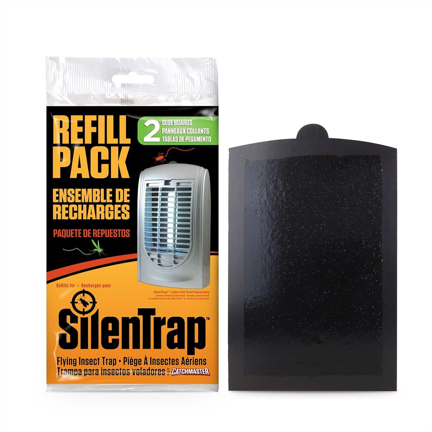 imageCatchmaster SilenTrap Flying Insect Trap Replacement Boards 6Pk Electric Fly Traps for Indoors Bug Catcher Refill Glue Boards UV Light AntiMosquito Device ampamp Gnat Killer Pet Safe Home Pest ControlReplacement Refill Glue Boards  6 Boards