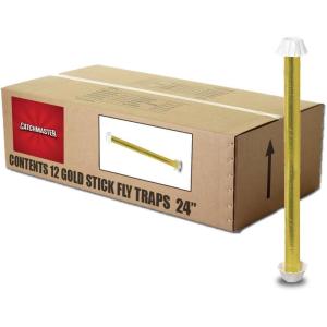 imageCatchmaster Gold Stick 962 Large 24quot Fly Trap  Box of 12