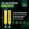imageCatchmaster Dual Action Plant Labels 100 PK Sticky Insect Trap Plant Stakes for Live Plants Indoor Outdoor Fruit Fly Trap Glue Traps for Home Farm Garden Hydroponics ampamp Greenhouse Pest ControlYellow