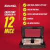 imageCatchmaster MultiCatch Mouse Trap Humane Mouse Trap Indoor for Home Includes 1 Replaceable Glue Board Live Catch Pest Control for Garage ampamp ShedBlack