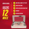 imageCatchmaster MultiCatch Mouse Trap Humane Mouse Trap Indoor for Home Includes 1 Replaceable Glue Board Live Catch Pest Control for Garage ampamp ShedMetallic