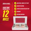imageCatchmaster MultiCatch Mouse Trap Humane Mouse Trap Indoor for Home Includes 1 Replaceable Glue Board Live Catch Pest Control for Garage ampamp ShedWhite