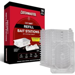 imageCatchmaster Defiant Reusable Outdoor Ant Traps for Yard 2 Pack ExtraLarge Ant Bait Stations for Liquid Ant Killer Bait Not Included  XL Size Speeds Up Ant Elimination16 Classic Indoor Stations