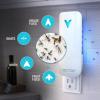 imageCatchmaster Vector 9 UV Light Plug in Flying Insect Trap  Silent Indoor Bug Catcher for House amp Fruit Flies Gnats amp Moths  MessFree Easy Setup amp Cleanup  with 12 Glue Trap Refills Year Supply